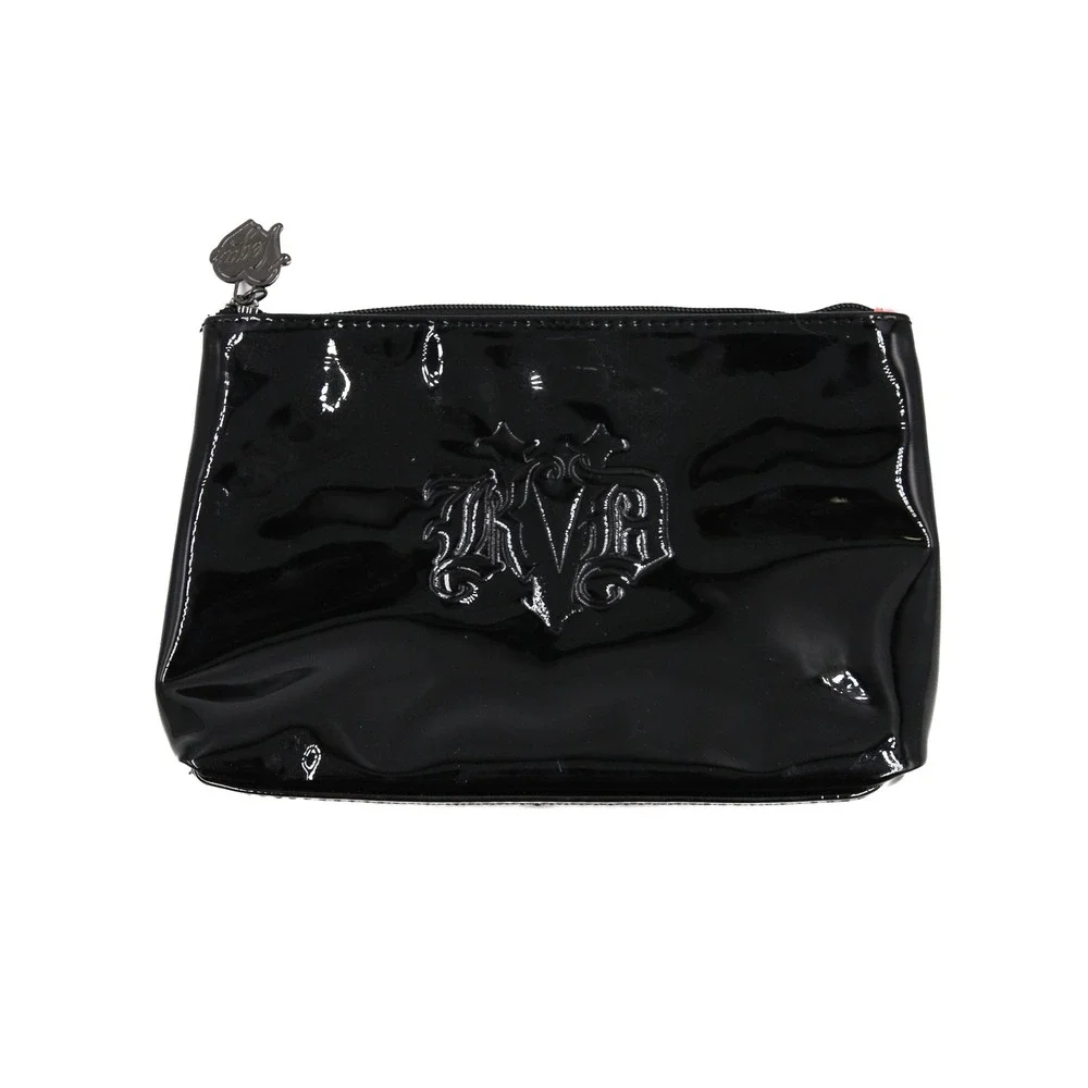 Kat Von D - Black Shimmer Faux Patent Leather Cosmetic Pouch